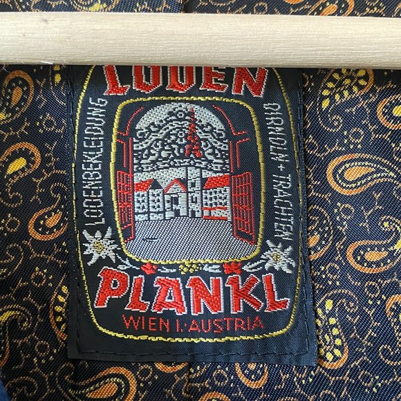 Vintage Loden Cropped Jacket Pure New Wool Women's Lined Velvet Collar Trim - Picture 3 of 11